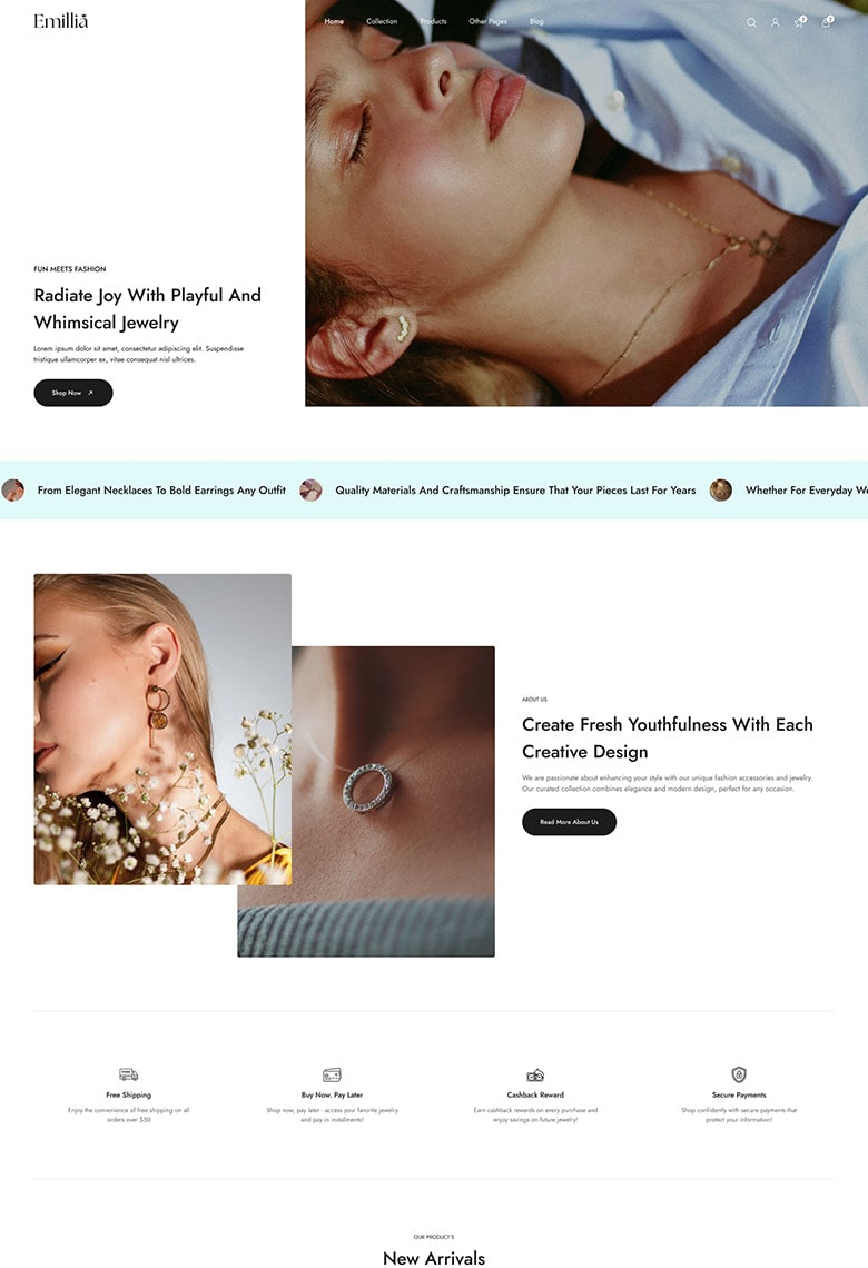 Jewelry & Accessories WooCommerce Theme - 4