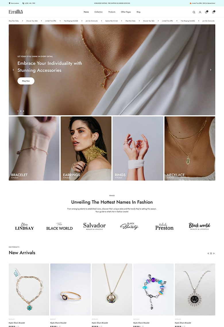 Jewelry & Accessories WooCommerce Theme - 5