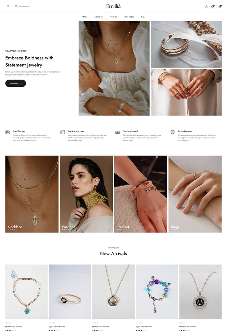 Jewelry & Accessories WooCommerce Theme - 6