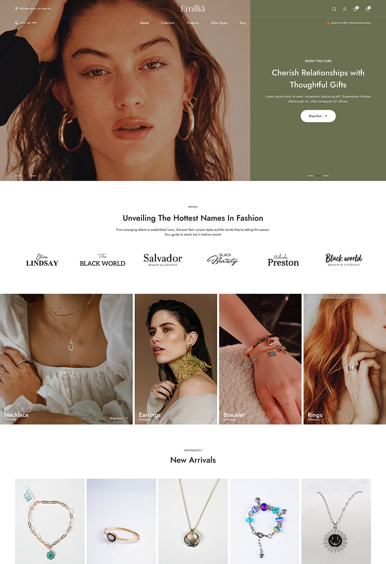 Jewelry & Accessories WooCommerce Theme - 7