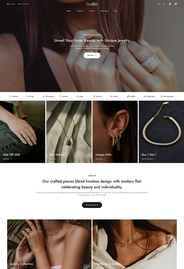 Jewelry & Accessories WooCommerce Theme - 8