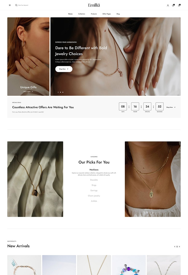 Jewelry & Accessories WooCommerce Theme - 9